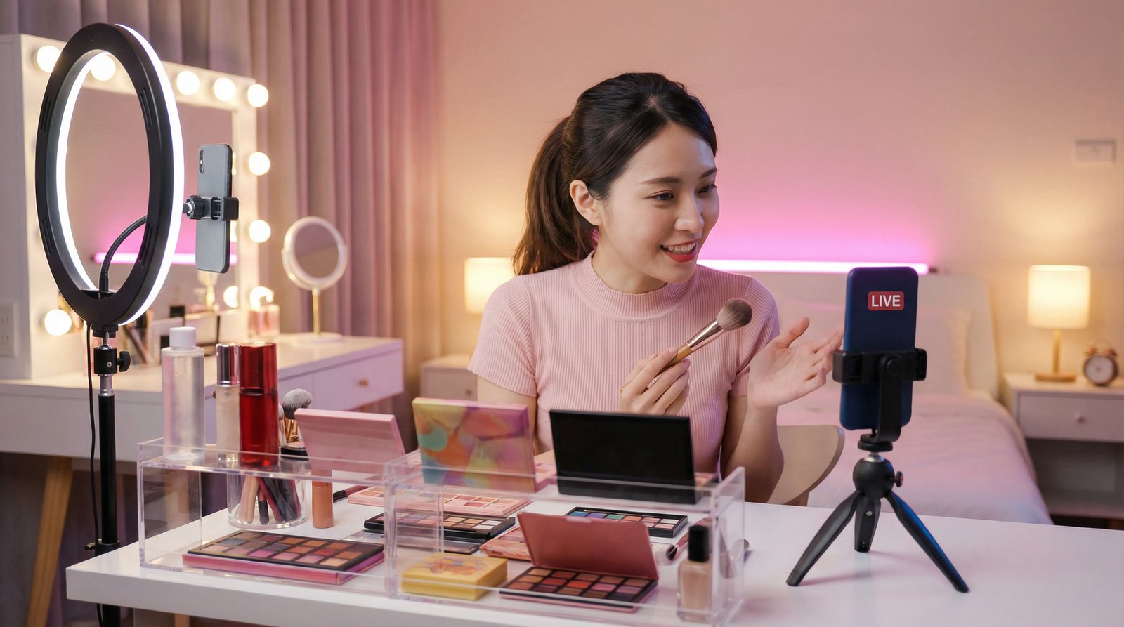 麻豆传媒美妆直播视频